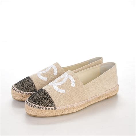 prix espadrille chanel en toile|authentic chanel espadrilles for sale.